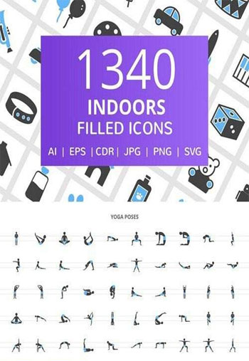 Indoors-Filled-Icons