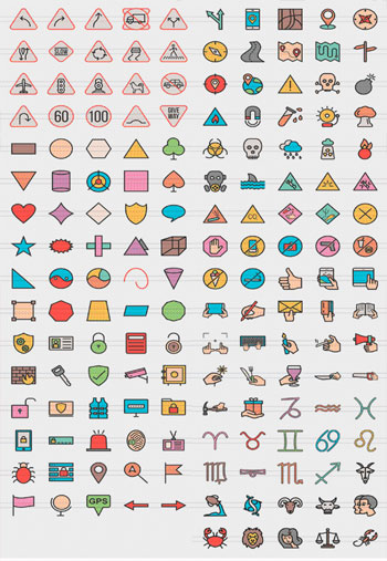 Signs-Filled-Line-Icons