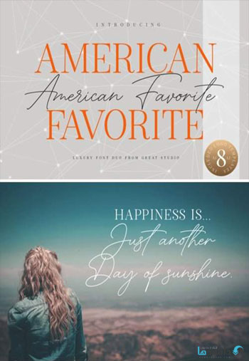 فونت-American-Favorite-Font