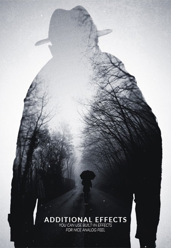دانلود اکشن فتوشاپ Analog Double Exposure Photoshop Action