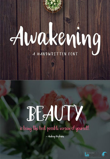 دانلود مجموعه فونت انگلیسی Awakening Handwritten Font