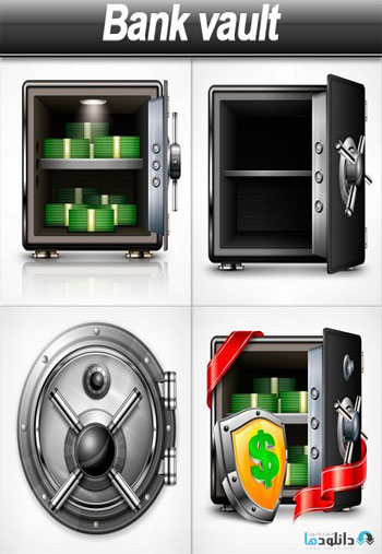 وکتور-Bank-vault