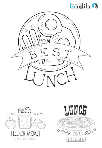 Best-Cafe-Lunch-Menu-Promo-Signs-In-Sketch-Style