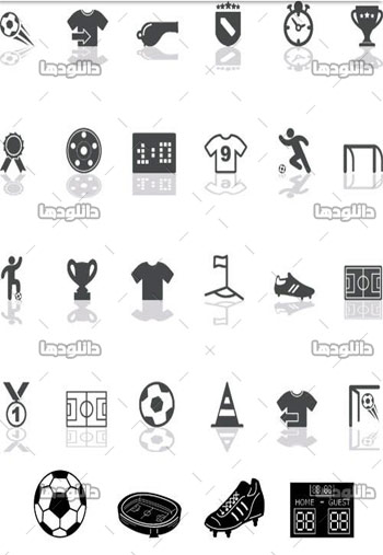 Black-Football-Icons