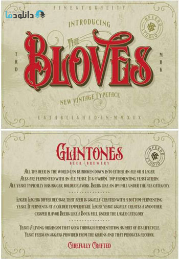فونت-Bloves-Font