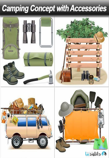 وکتور-Camping-Concept