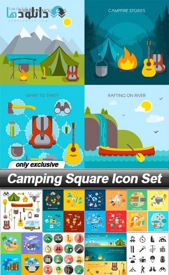 آیکون-Camping-Square-Icon
