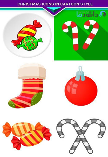 Christmas-icons-in-cartoon-style