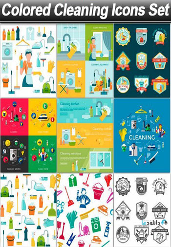 Colored-Cleaning-Icons