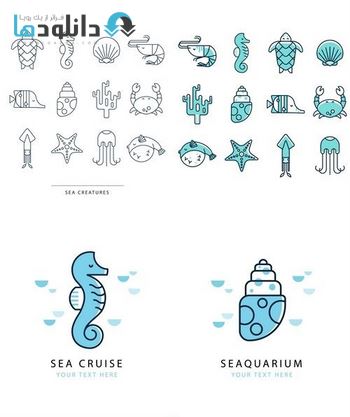 آیکون-Concept-of-logo-a-linear-style