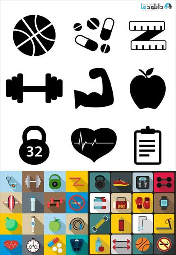 Fitness-Flat-Icons