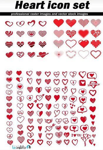 Heart-icon-set