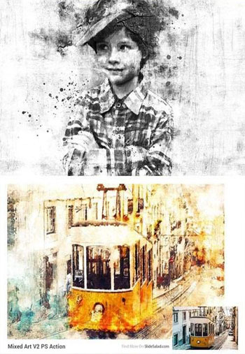 Mixed-Art-2-Photoshop-Action