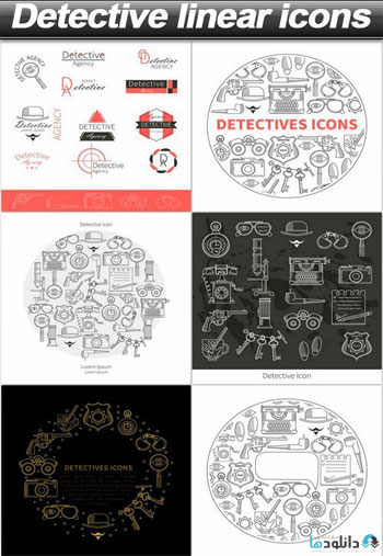 Detective-linear-icons