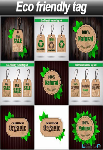 وکتور-Eco-friendly-tag