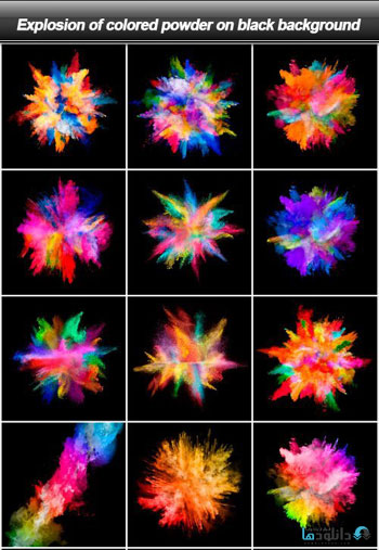 Explosion-of-colored-powder