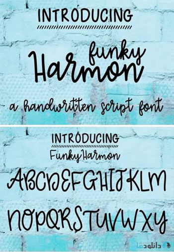 فونت-Funky-Harmon-Font
