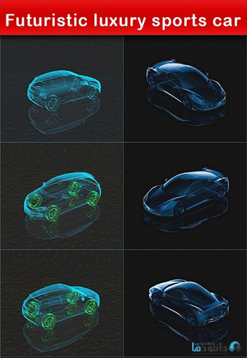 استوک-Futuristic-luxury-sports-car