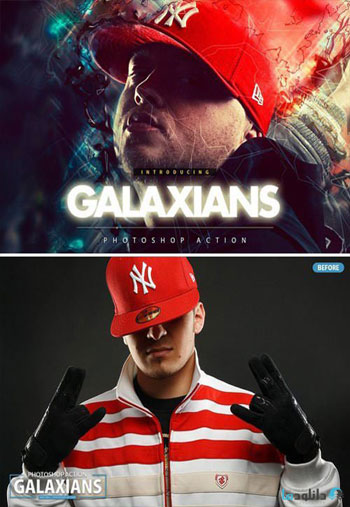 Galaxians-Photoshop-Action