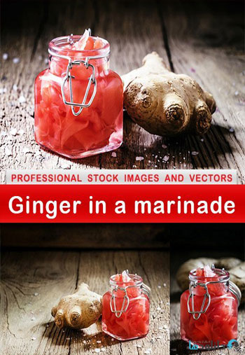 استوک-Ginger-in-a-marinade