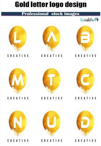 Gold-letter-logo-design