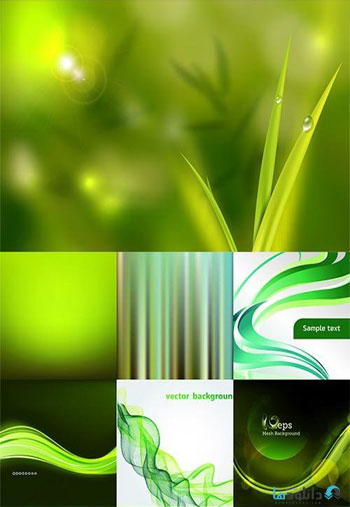 Green-abstract-vector