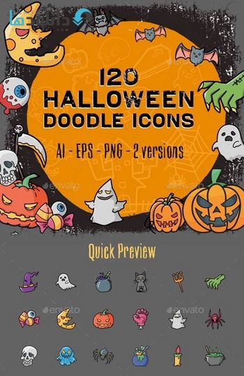 ایکون-Halloween-Doodle
