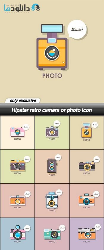 آیکون-Hipster-retro-camera-or-photo-icon