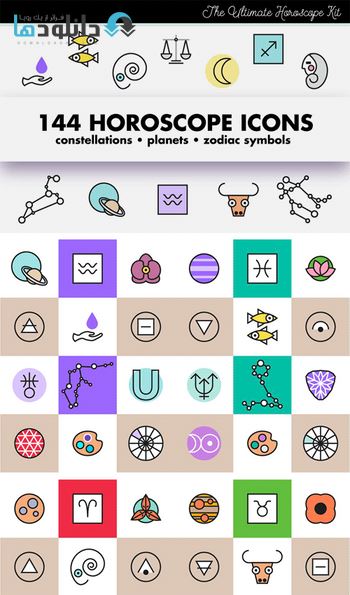 آیکون-Horoscope-Astrology-Sign-Icons