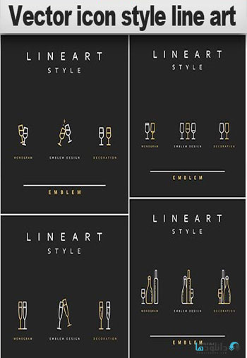 Icon-style-line-art