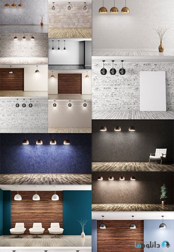 استوک-Interior-background-3d-render