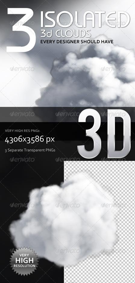 آیکون-Isolated-3D-Clouds