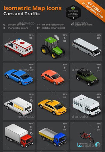 Isometric-Map-Icons