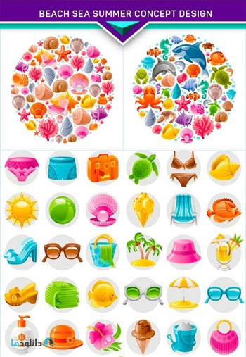 Beach-sea-summer-concept-design