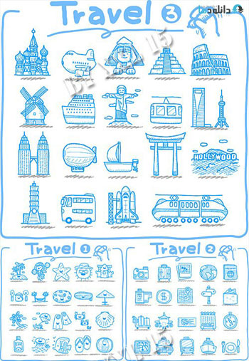 Hand-drawn-travel-vector