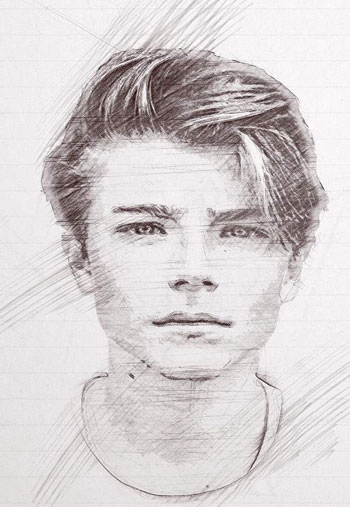 Pencil-Sketch-Photoshop-Action