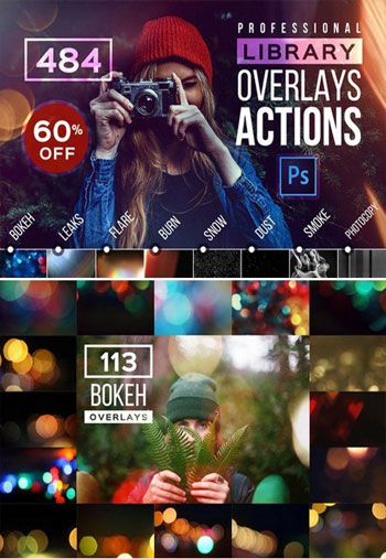 Photoshop-ACTIONS-Library-Overlays