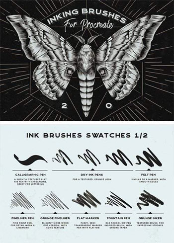 Procreate-Inking-Brushes