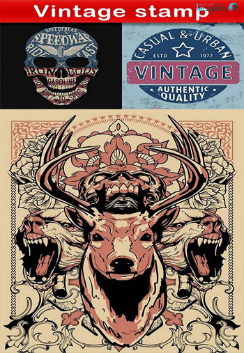 Vintage-stamp