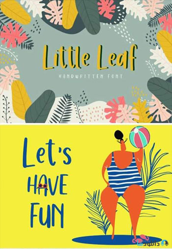 فونت-Little-Leaf-Font