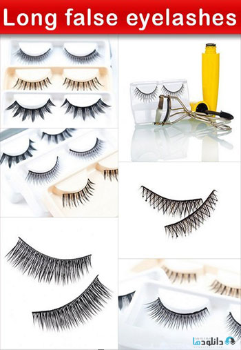 استوک-Long-false-eyelashes