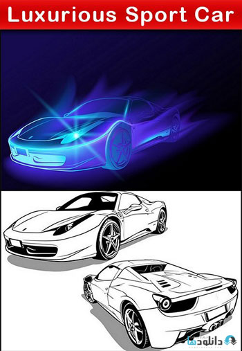 وکتور-Luxurious-Sport-Car