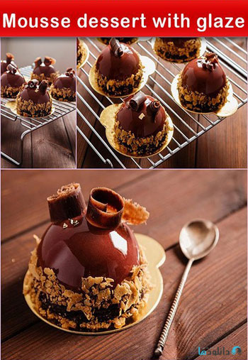 استوک-Mousse-dessert-with-glaze