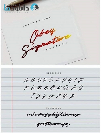 فونت-Obey-Signature-Font