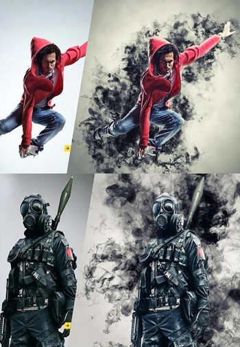 Smoke Photoshop Action