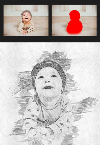 Pencil-Sketch-Photoshop-Actions