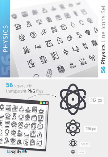 Physics-Line-Icons-Set