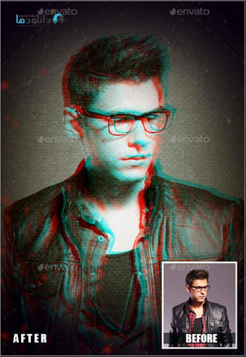 Potrait-Glitch-Effect