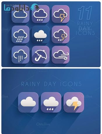 آیکون-Rainy-Day-Icon