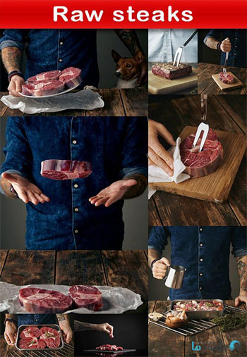 استوک-Raw-steaks